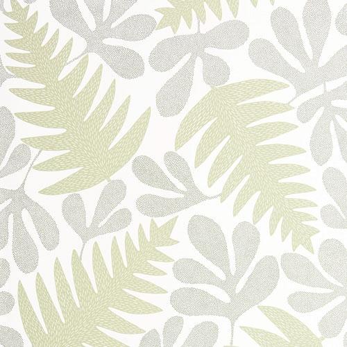 Deep Sea Reef tapet från Midbec med botaniskt mönster i grön. Från kollektionen Pioneer. Nonwoven-material med förskjuten passning.