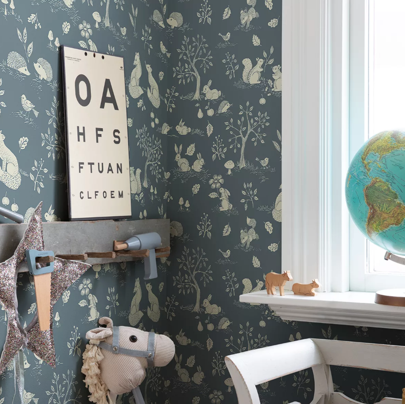 Ivar tapet från Midbec i barnrum