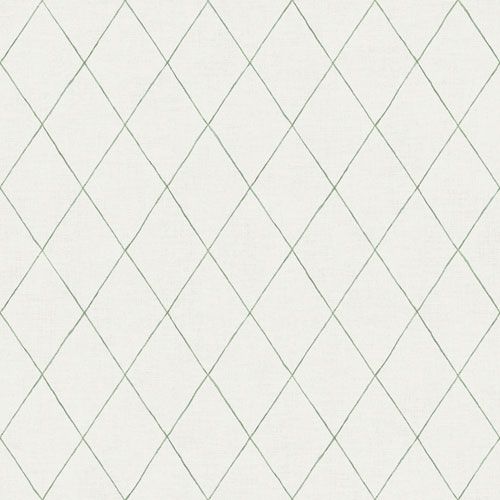 Ruben ljus tapet med trellismönster i grönt tapet från Midbec med trellis mönster i grön. Från kollektionen Morgongåva. Nonwoven-material med rak passning.