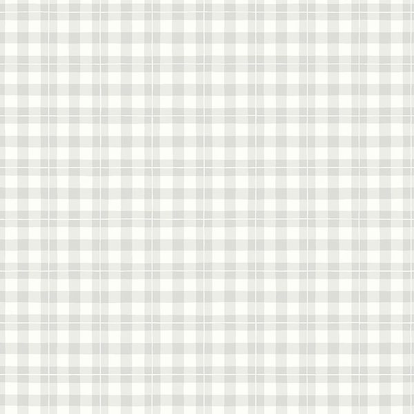 Frida tapet från Boråstapeter med rutigt mönster i grå. Från kollektionen Falsterbo III. Nonwoven-material med rak passning.