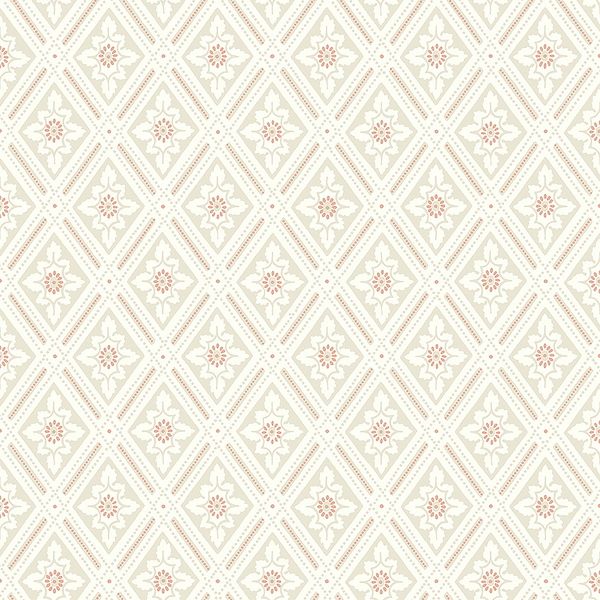 Ester mönsterbild trellis, beige tapet från Boråstapeter med rutigt, geometriskt, trellis mönster i beige. Från kollektionen Falsterbo III. Nonwoven-material med rak passning.