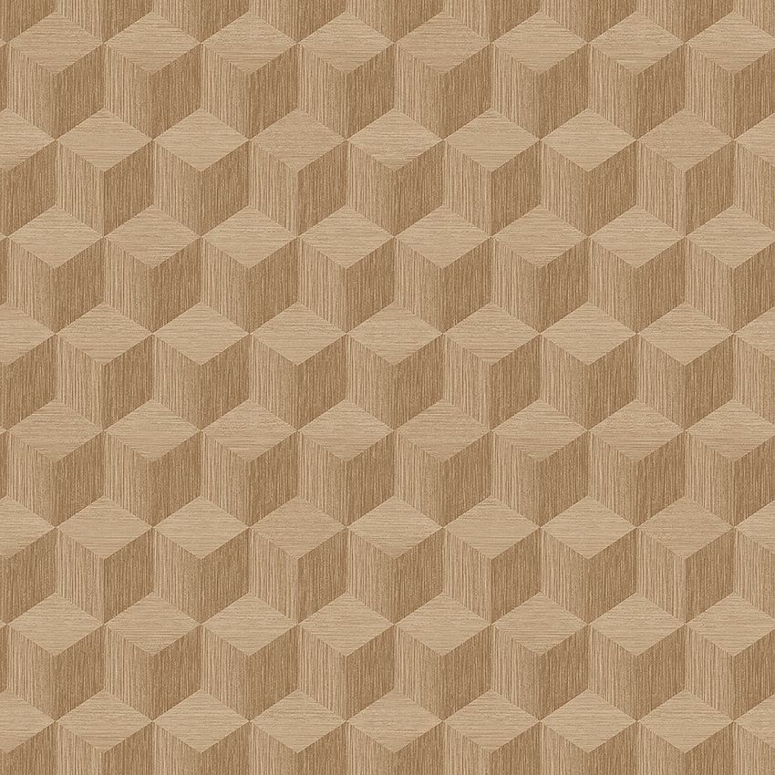 Cube beige, tapet tapet med rutigt, grafiskt mönster i beige. Från kollektionen Graphics. Nonwoven-material med rak passning. Passar i hall.