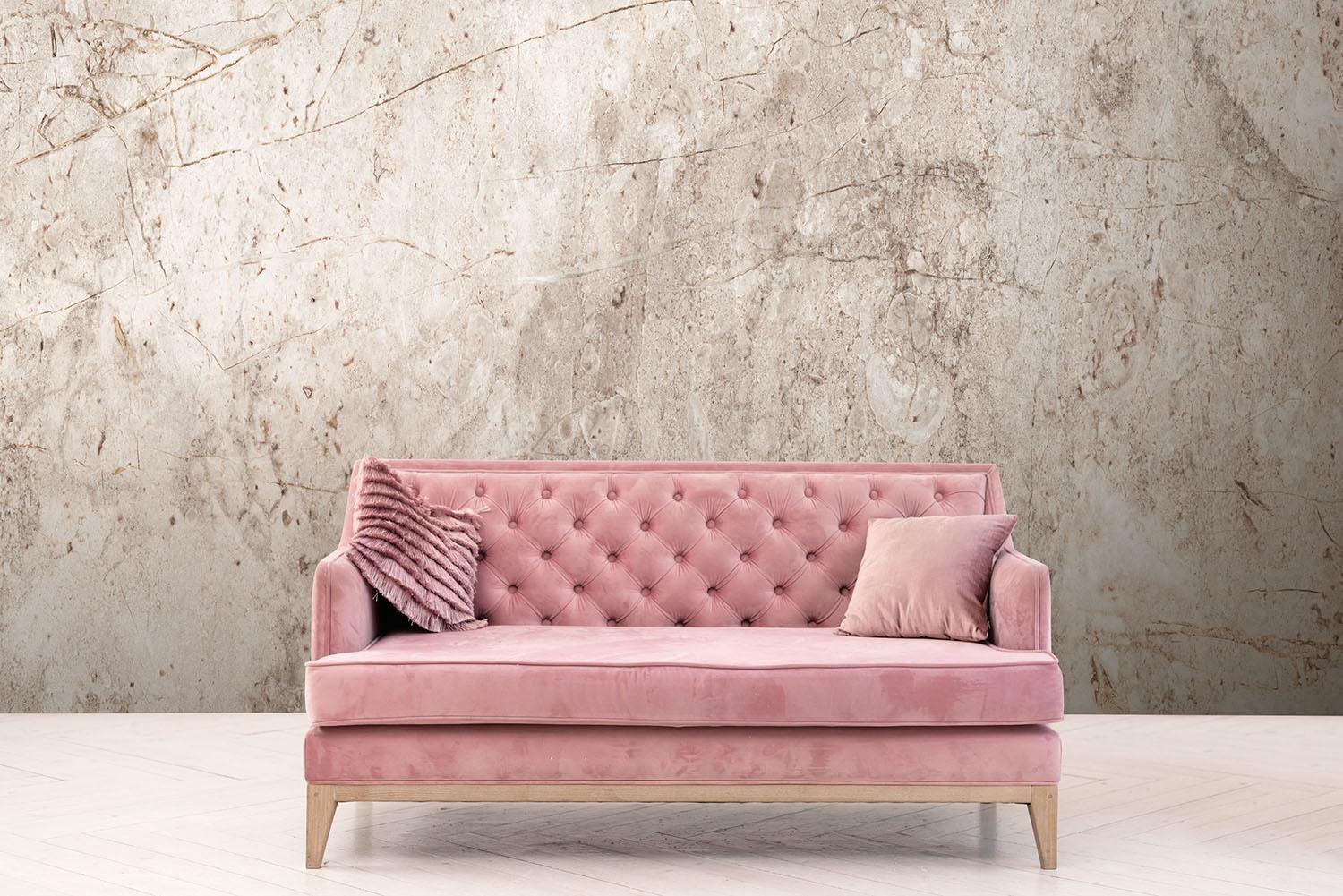 Backgrounds & Stuctures tapet med tegelsten mönster i beige. Från kollektionen The Wall. Nonwoven-material. Passar i vardagsrum och matsal.