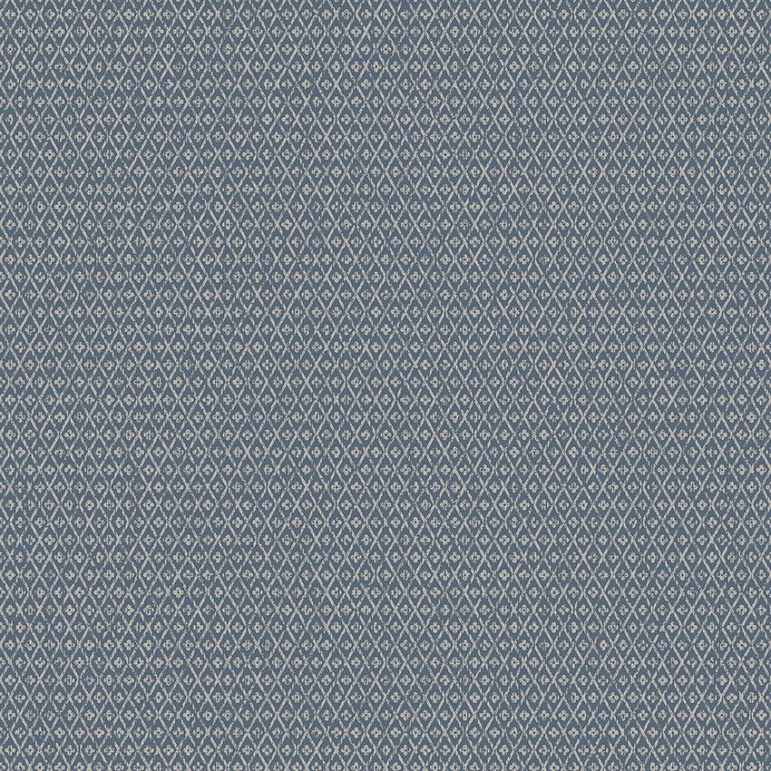 Willowherb tapet med trellis mönster i blå. Från kollektionen Woodland. Nonwoven-material med rak passning.