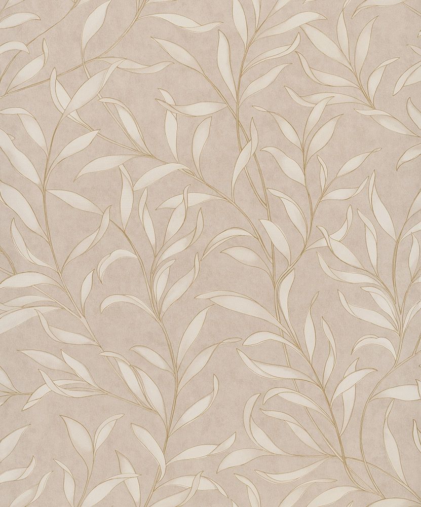 Garland tapet med botaniskt mönster i rosa. Från kollektionen Toscana. Nonwoven-material med förskjuten passning.