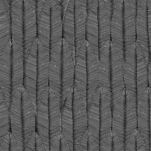 Ayo Night tapet tapet från Midbec med botaniskt mönster i silver och grå. Från kollektionen Tribute. Nonwoven-material med förskjuten passning. Passar i vardagsrum, matsal och hall.