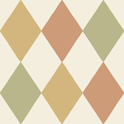 Kalas tapet med geometriskt mönster i vit. Från kollektionen Längtan. Nonwoven-material med rak passning. Passar i barnrum.