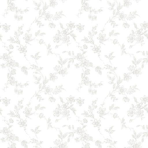 Bella, Silver tapet från duro med blommigt mönster i silver. Från kollektionen Spira. Nonwoven-material med rak passning.