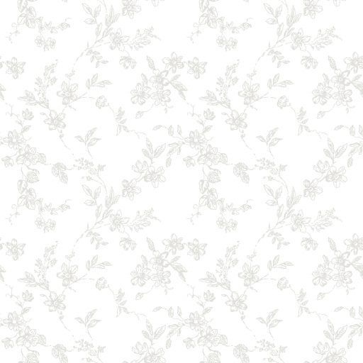 Bella, Silver tapet från duro med blommigt mönster i silver. Från kollektionen Spira. Nonwoven-material med rak passning.