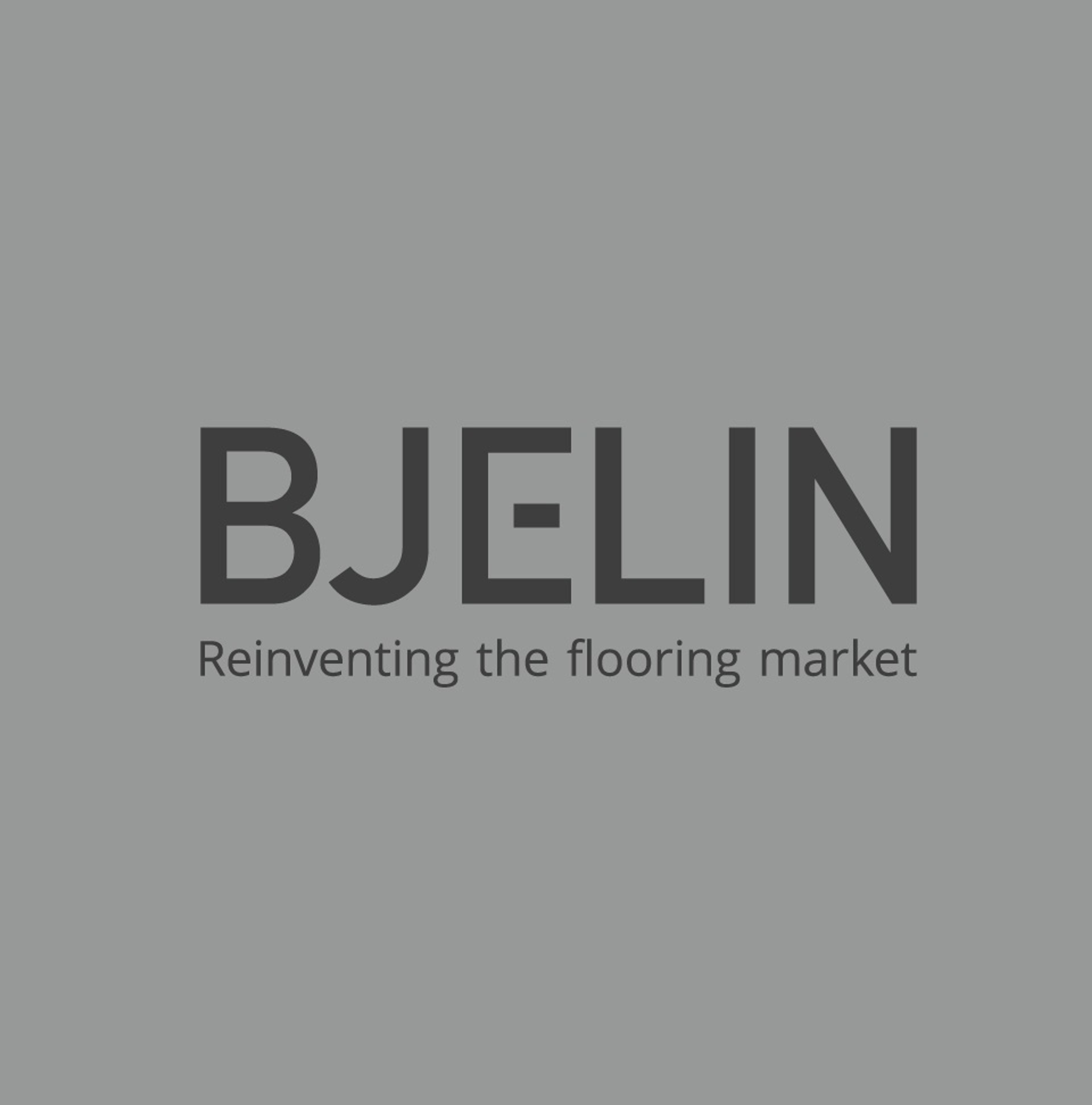 BJELIN logo with the slogan "Reinventing the flooring market".