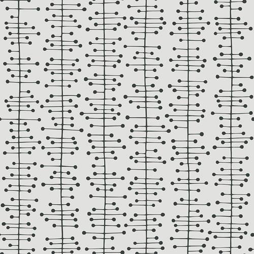 Muscat Small Matchbox tapet från Midbec med retro mönster i grå. Från kollektionen Kinfolk. Nonwoven-material med rak passning.