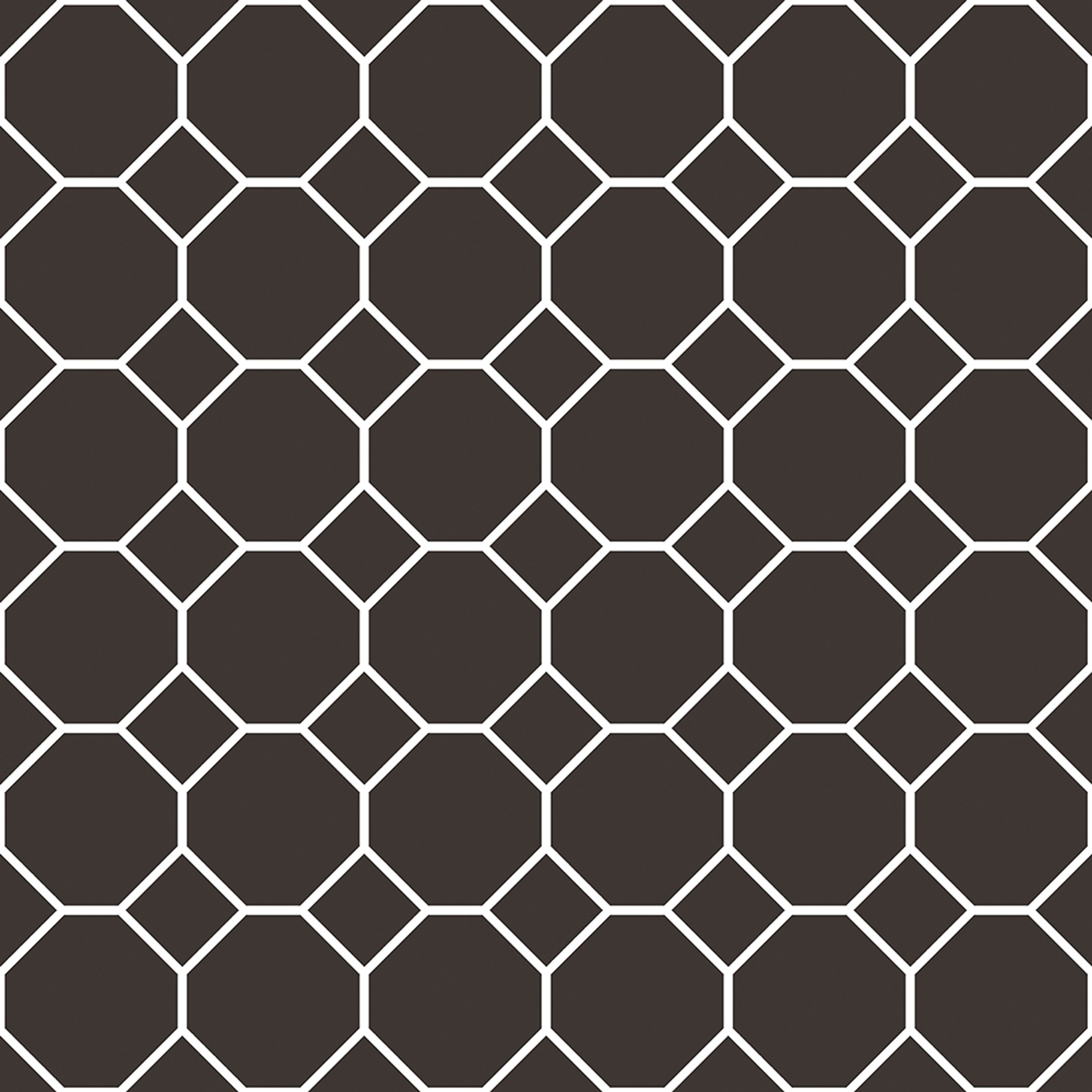 Bee Hive tapet med grafiskt mönster i vit och svart. Från kollektionen Just Kitchens. Nonwoven-material med rak passning.