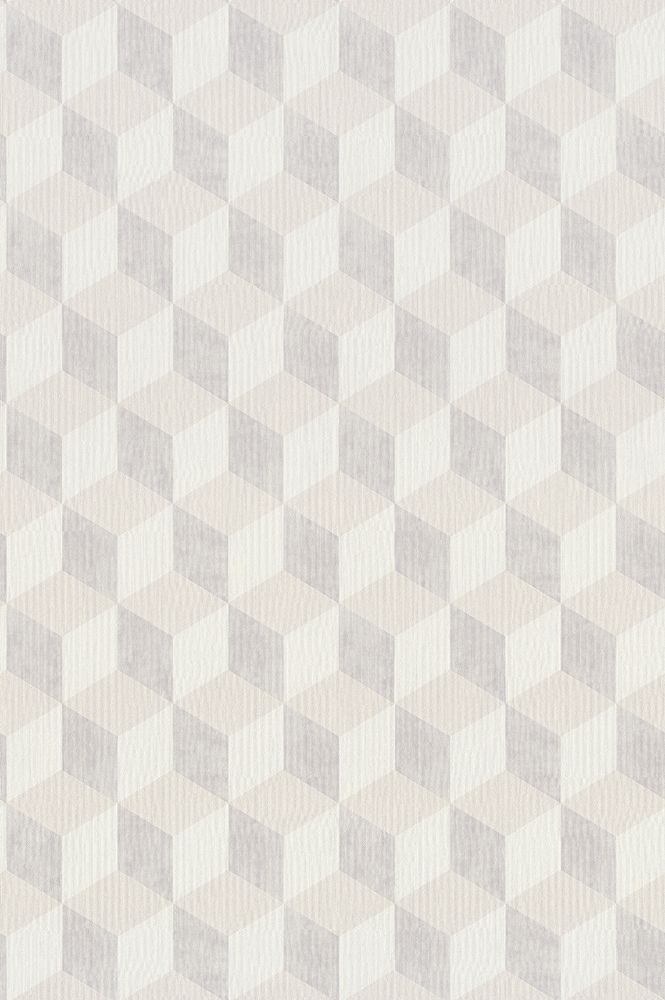 Inspire tapet med geometriskt mönster i beige. Från kollektionen Inspire. Nonwoven-material med rak passning. Stram-stil.