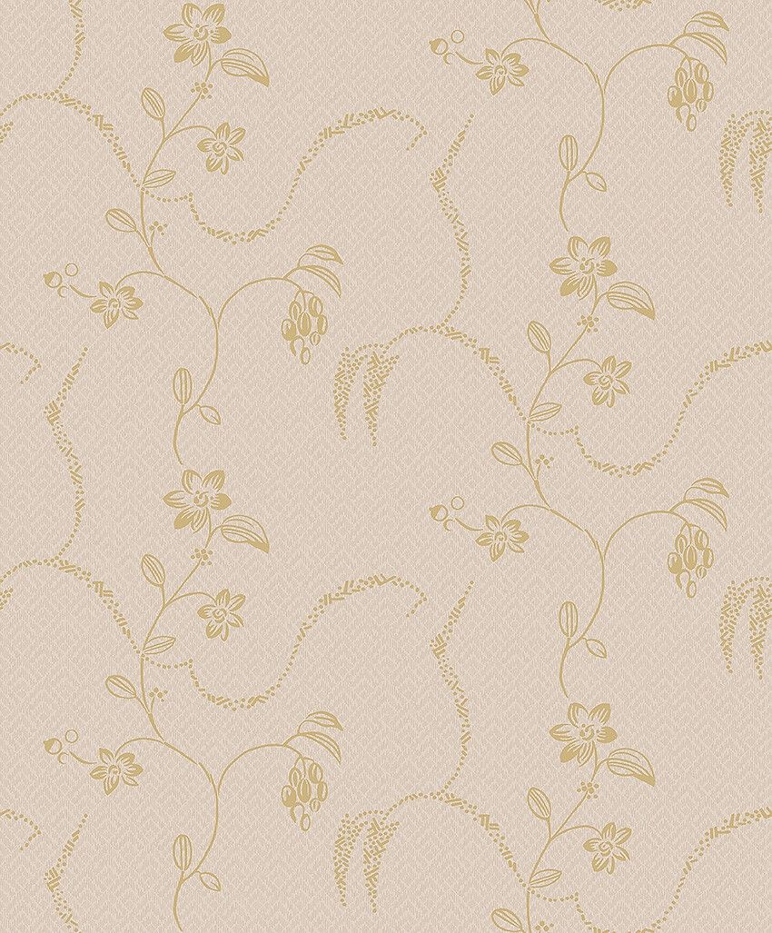 Elsie Rosa Tapet tapet med blommigt mönster i rosa. Från kollektionen Swedish Grace. Nonwoven-material med rak passning. Passar i vardagsrum.