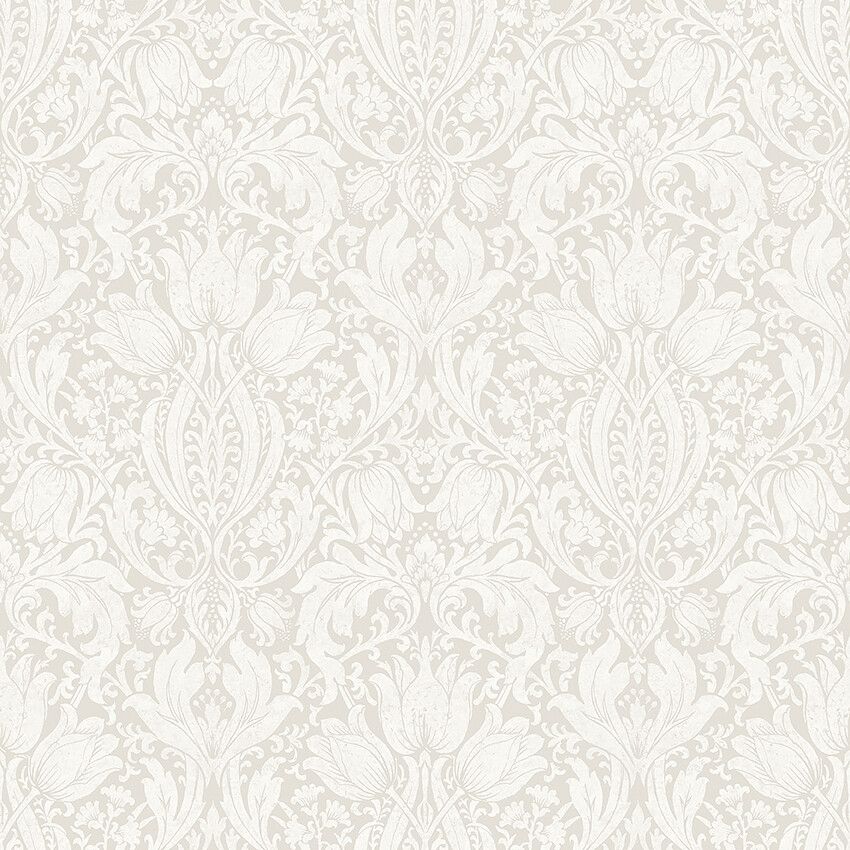 Alba 38749, tapet tapet med medaljonger, blommigt mönster i cream. Från kollektionen Borosan Hem. Nonwoven-material med rak passning.