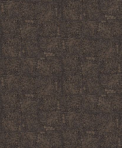 Hide ash tapet med rutigt mönster i grå. Från kollektionen Colours. Nonwoven-material med förskjuten passning.