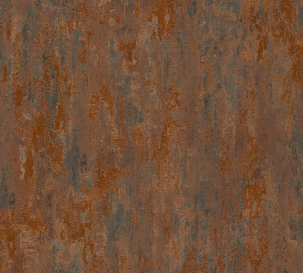 Rustic steel, strukturtapet i orange tapet enfärgad i orange. Från kollektionen best of wood n stone 2. Nonwoven-material med fri passning. Passar i vardagsrum och matsal.