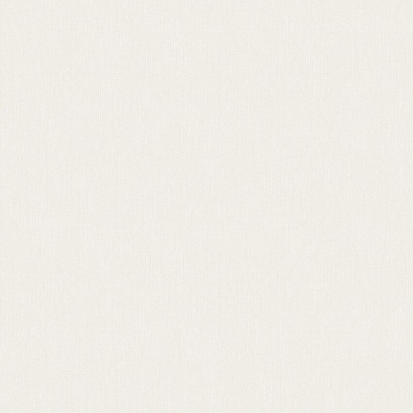 Soft Linen tapet med enfargat, textilimitation mönster i vit. Från kollektionen Linen. Nonwoven-material. Passar i vardagsrum och matsal.
