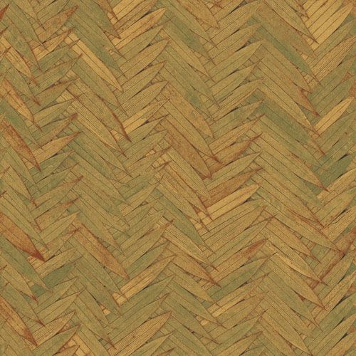 Essence topiara tapet med botaniskt mönster i gul. Från kollektionen lotus. Nonwoven-material med förskjuten passning. Lyx-stil.