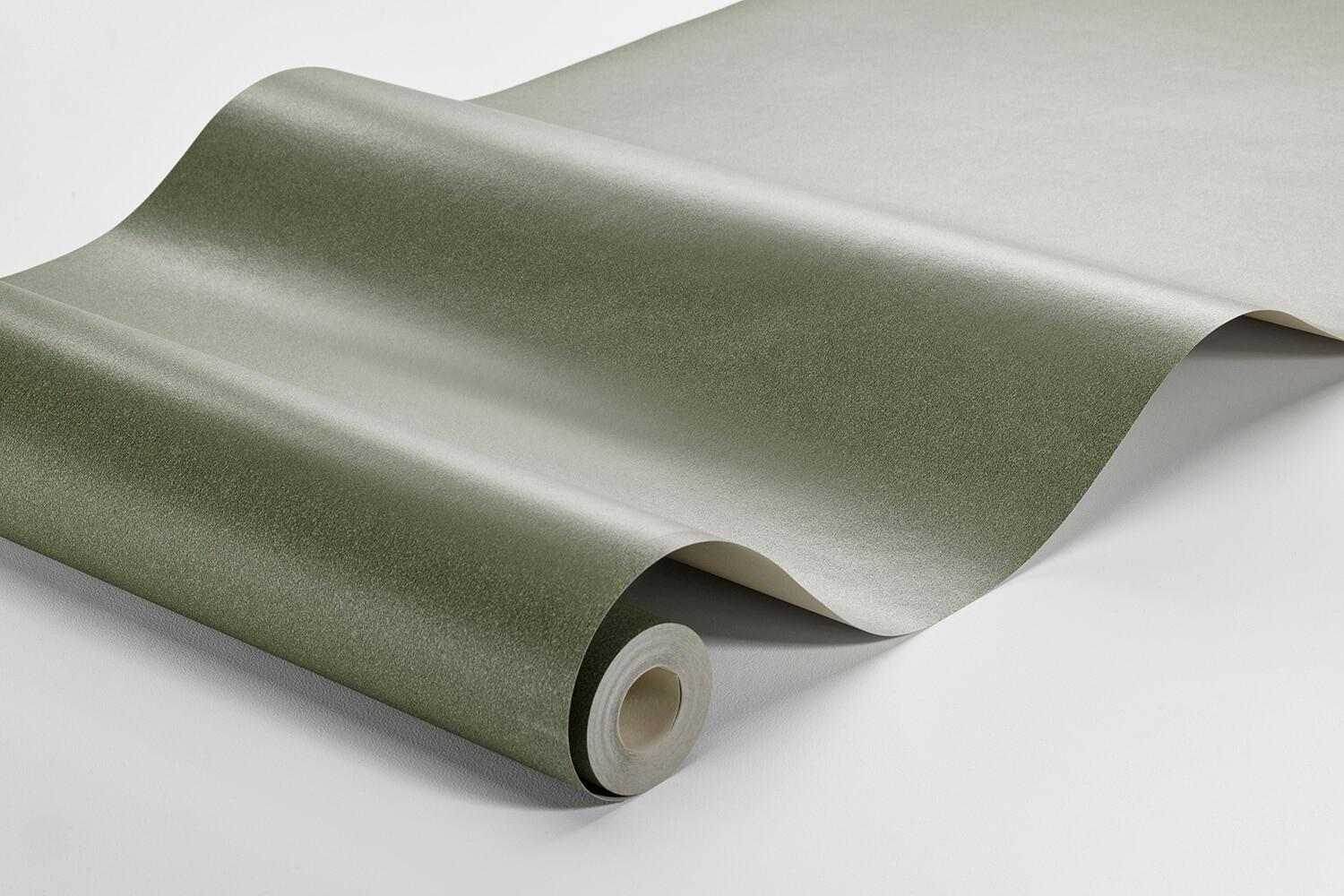 Emerald Sand tapet enfärgad i grön. Från kollektionen Pigment. Nonwoven-material.