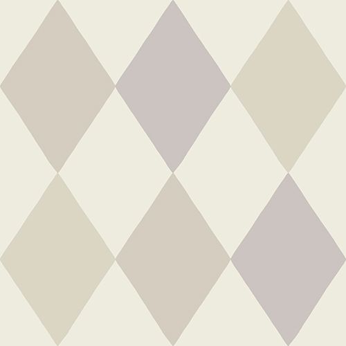 Kalas tapet med geometriskt mönster i beige. Från kollektionen Längtan. Nonwoven-material med rak passning. Passar i barnrum.