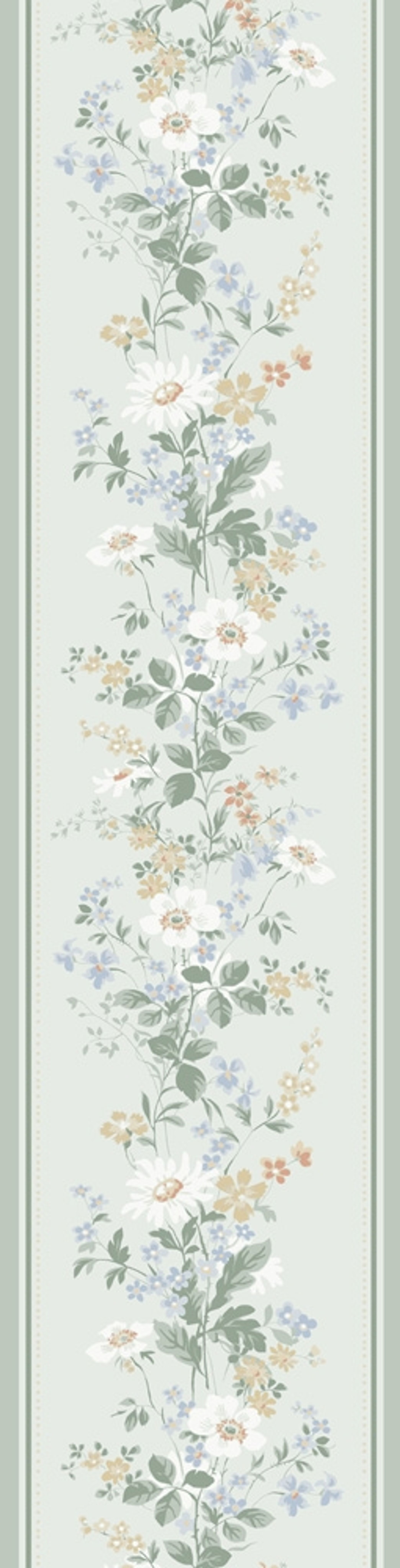 Olivia ljusgrå, bård från Midbec tapeter i grå. Från kollektionen Sommaräng.