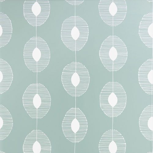 Dewsrops tapet med geometriskt mönster i blå. Från kollektionen signature. Nonwoven-material med rak passning.