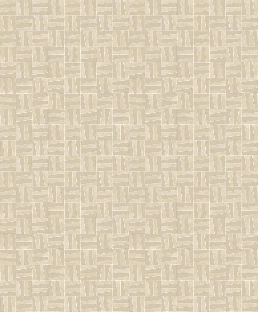 Olan, beige tapet tapet med geometriskt mönster i beige. Från kollektionen Aquila. Nonwoven-material med rak passning.