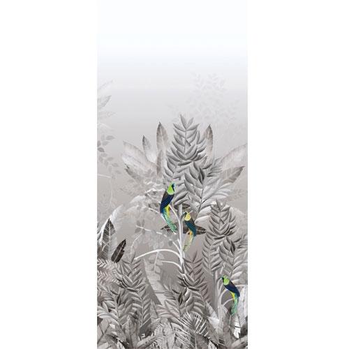 Tribute Lunar tapet tapet från Midbec med botaniskt mönster i grå. Från kollektionen Tribute. Nonwoven-material. Passar i vardagsrum, matsal och hall.