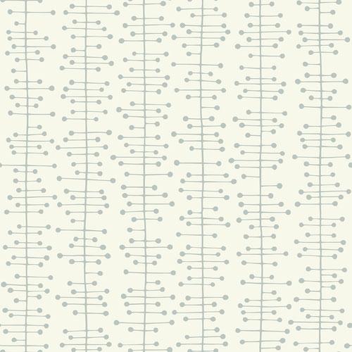 Muscat Small Moonstone tapet från Midbec med retro mönster i vit. Från kollektionen Kinfolk. Nonwoven-material med rak passning.