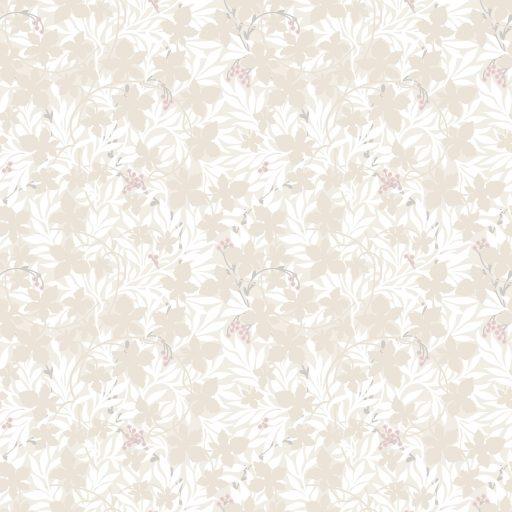 Vinbärsblad, Beige tapet från duro med botaniskt mönster i beige. Från kollektionen Spira. Nonwoven-material med rak passning.