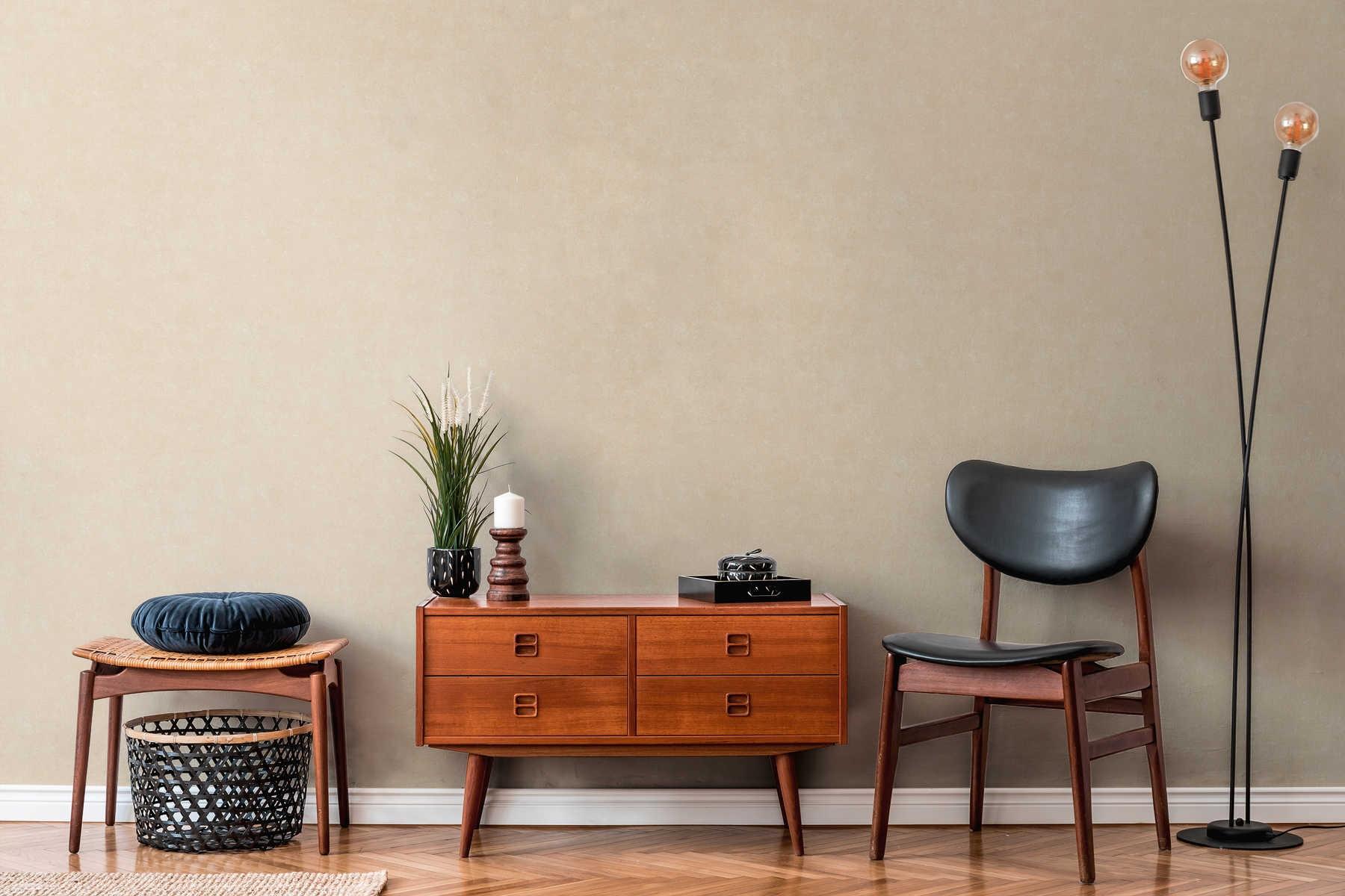 StructureUni, strukturtapet i gul tapet enfärgad i gul. Från kollektionen history of art. Nonwoven-material med förskjuten passning. Passar i vardagsrum och matsal.