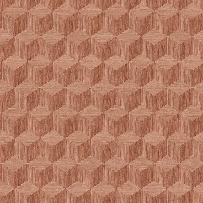 Cube röd, tapet tapet med rutigt, grafiskt mönster i röd. Från kollektionen Graphics. Nonwoven-material med rak passning. Passar i arbetsrum.