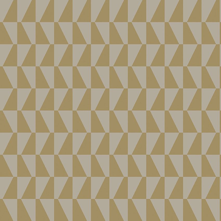 Arne Jacobsen Trapez tapet med grafiskt, retro mönster i beige. Från kollektionen Scandinavian Designers III. Nonwoven-material med rak passning.