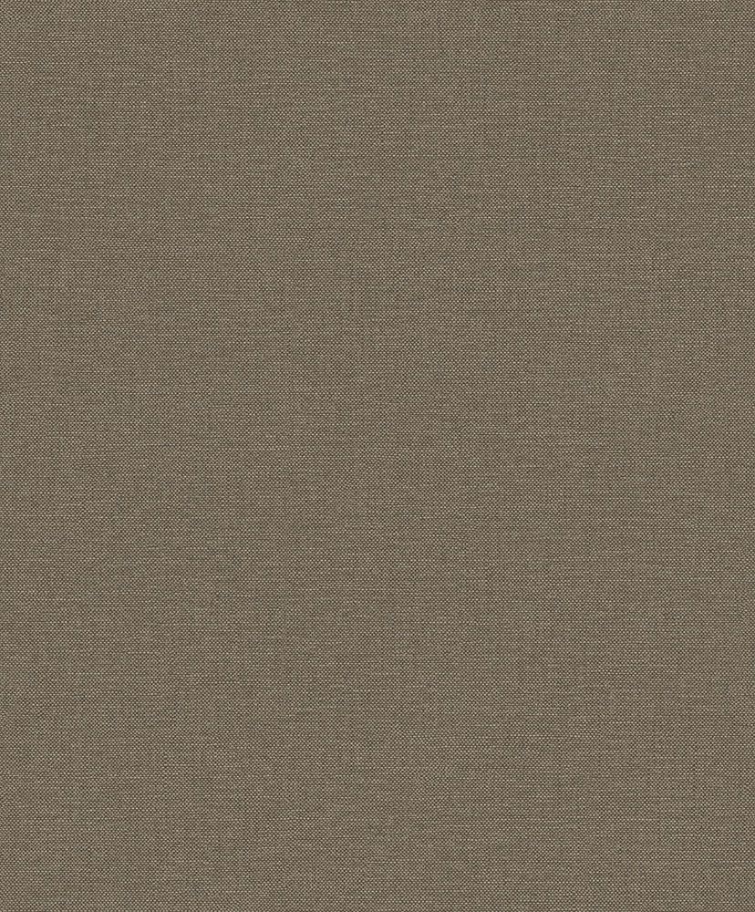 Textil gråbrun, tapet tapet enfärgad i brun. Från kollektionen Linum 2. Nonwoven-material.