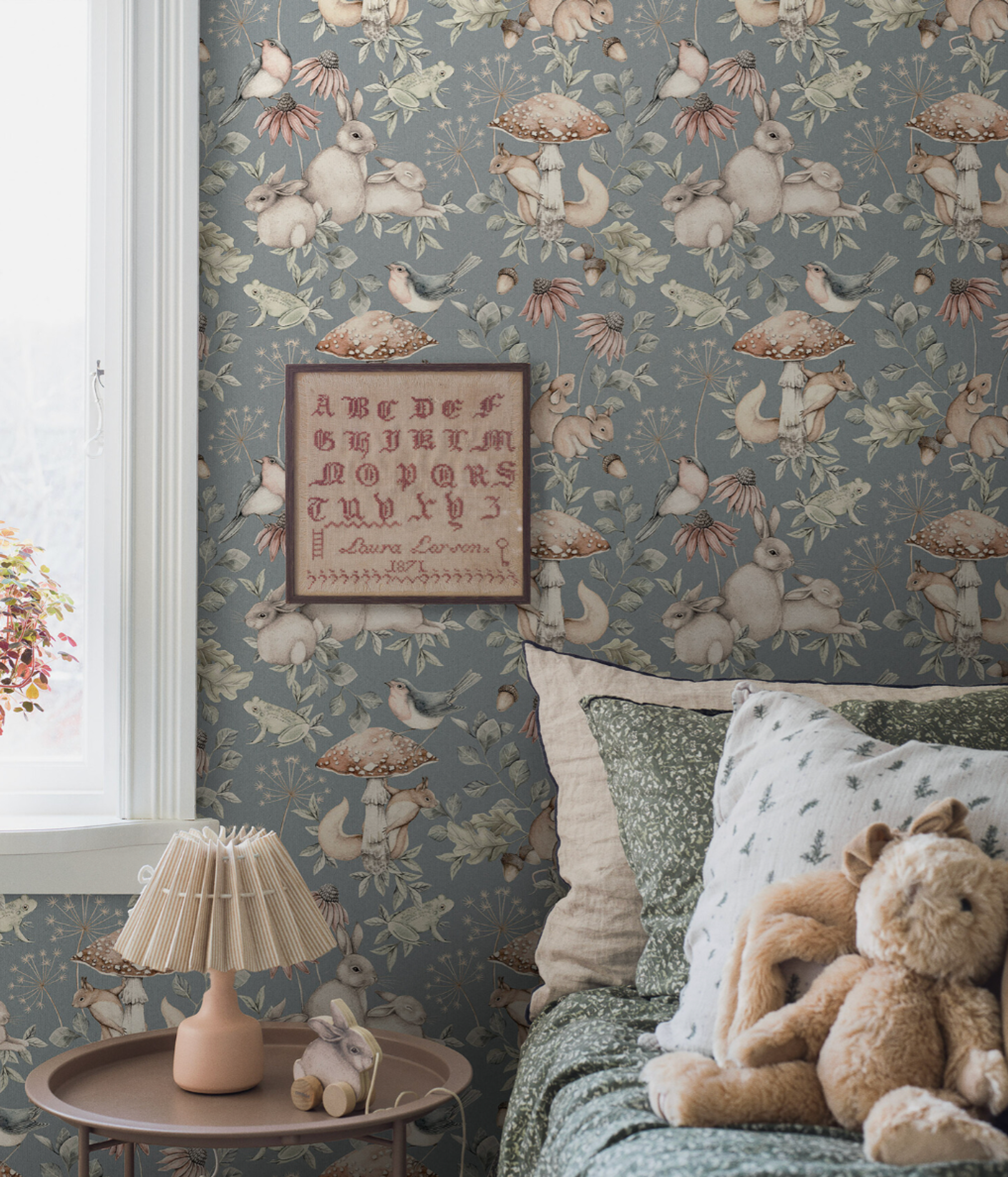 Blue-green wallpaper with a whimsical pattern of rabbits, squirrels, mushrooms, and birds, next to a bed with green bedding and plush bunny toys.​​​​‌﻿‍﻿​‍​‍‌‍﻿﻿‌﻿​‍‌‍‍‌‌‍‌﻿‌‍‍‌‌‍﻿‍​‍​‍​﻿‍‍​‍​‍‌﻿​﻿‌‍​‌‌‍﻿‍‌‍‍‌‌﻿‌​‌﻿‍‌​‍﻿‍‌‍‍‌‌‍﻿﻿​‍​‍​‍﻿​​‍​‍‌‍‍​‌﻿​‍‌‍‌‌‌‍‌‍​‍​‍​﻿‍‍​‍​‍‌‍‍​‌﻿‌​‌﻿‌​‌﻿​​‌﻿​﻿​﻿‍‍​‍﻿﻿​‍﻿﻿‌﻿‌﻿‌﻿‌﻿‌﻿‌﻿​‍﻿‍‌‍​﻿‌‍﻿﻿‌‍﻿​‌‍﻿﻿‌﻿​‍‌‍​‌‌‍﻿‌‌‍​‌​‍﻿‍‌﻿​﻿‌‍‌‌​‍﻿﻿‌﻿​﻿‌﻿‌​‌﻿‌‌‌‍‌​‌‍‍‌‌‍﻿﻿​‍﻿﻿‌‍‍‌‌‍﻿‍‌﻿‌​‌‍‌‌‌‍﻿‍‌﻿‌​​‍﻿﻿‌‍‌‌‌‍‌​‌‍‍‌‌﻿‌​​‍﻿﻿‌‍﻿‌‌‍﻿﻿‌‍‌​‌‍‌‌​﻿﻿‌‌﻿​​‌﻿​‍‌‍‌‌‌﻿​﻿‌‍‌‌‌‍﻿‍‌﻿‌​‌‍​‌‌﻿‌​‌‍‍‌‌‍﻿﻿‌‍﻿‍​﻿‍﻿‌‍‍‌‌‍‌​​﻿﻿‌​﻿​‍​﻿‌﻿​﻿‌‌​﻿‌​​﻿​​​﻿​‍‌‍​‍​﻿​‌​‍﻿‌‌‍‌​​﻿‌‍‌‍‌​‌‍‌‍​‍﻿‌​﻿‌​‌‍​﻿‌‍​﻿​﻿‍‌​‍﻿‌​﻿‍‌‌‍​‌​﻿‌﻿‌‍‌‌​‍﻿‌​﻿‌​​﻿‌​‌‍‌​​﻿‌‍‌‍​‌​﻿‌‍‌‍‌​‌‍‌‍‌‍‌​​﻿‍​​﻿​‍‌‍‌‍​﻿‍﻿‌﻿‌​‌﻿‍‌‌﻿​​‌‍‌‌​﻿﻿‌‌‍​﻿‌‍﻿﻿‌‍﻿‍‌﻿‌​‌‍‌‌‌‍﻿‍‌﻿‌​‌‌​​‌‍​‌‌‍‌﻿‌‍‌‌​﻿‍﻿‌﻿​​‌‍​‌‌﻿‌​‌‍‍​​﻿﻿‌‌‍​﻿‌‍﻿﻿‌‍﻿‍‌﻿‌​‌‍‌‌‌‍﻿‍‌﻿‌​‌​​‍‌‍﻿​‌‍﻿﻿‌‍​﻿‌‍‍﻿‌﻿​﻿​‍‌‌​﻿‌‌‌​​‍‌‌﻿﻿‌‍‍﻿‌‍‌‌‌﻿‍‌​‍‌‌​﻿​﻿‌​‌​​‍‌‌​﻿​﻿‌​‌​​‍‌‌​﻿​‍​﻿​‍​﻿​﻿​﻿​‌​﻿​​​﻿‍​​﻿‍‌​﻿​​‌‍​‌​﻿​‌​﻿​﻿​﻿‌​‌‍‌‌​﻿‌‌​‍‌‌​﻿​‍​﻿​‍​‍‌‌​﻿‌‌‌​‌​​‍﻿‍‌‍‍‌‌﻿‌​‌‍‌‌‌‍﻿‌‌﻿​﻿​‍‌‌​﻿‌‌‌​​‍‌‌﻿﻿‌‍‍﻿‌‍‌‌‌﻿‍‌​‍‌‌​﻿​﻿‌​‌​​‍‌‌​﻿​﻿‌​‌​​‍‌‌​﻿​‍​﻿​‍​﻿‌​​﻿​‌‌‍​﻿‌‍​‍​﻿‌​​﻿​﻿​﻿‍‌‌‍‌‍​﻿​﻿​﻿​‌‌‍‌‌‌‍‌​​‍‌‌​﻿​‍​﻿​‍​‍‌‌​﻿‌‌‌​‌​​‍﻿‍‌‍﻿‌‌‍‌‌‌‍‌​‌‍‍‌‌‍​‌​‍﻿‍‌‍‍‌‌‍﻿‌‌‍​‌‌‍‌﻿‌‍‌‌​‍﻿‍‌‍​‌‌‍﻿​‌﻿‌​‌‌‌​‌‍‌‌‌﻿‍​‌﻿‌​​﻿﻿﻿‌‍​‍‌‍​‌‌﻿​﻿‌‍‌‌‌‌‌‌‌﻿​‍‌‍﻿​​﻿﻿‌‌‍‍​‌﻿‌​‌﻿‌​‌﻿​​‌﻿​﻿​‍‌‌​﻿​﻿‌​​‌​‍‌‌​﻿​‍‌​‌‍​‍‌‌​﻿​‍‌​‌‍‌﻿‌﻿‌﻿‌﻿‌﻿‌﻿​‍﻿‍‌‍​﻿‌‍﻿﻿‌‍﻿​‌‍﻿﻿‌﻿​‍‌‍​‌‌‍﻿‌‌‍​‌​‍﻿‍‌﻿​﻿‌‍‌‌​‍‌‌​﻿​‍‌​‌‍‌﻿​﻿‌﻿‌​‌﻿‌‌‌‍‌​‌‍‍‌‌‍﻿﻿​‍‌‍‌‍‍‌‌‍‌​​﻿﻿‌​﻿​‍​﻿‌﻿​﻿‌‌​﻿‌​​﻿​​​﻿​‍‌‍​‍​﻿​‌​‍﻿‌‌‍‌​​﻿‌‍‌‍‌​‌‍‌‍​‍﻿‌​﻿‌​‌‍​﻿‌‍​﻿​﻿‍‌​‍﻿‌​﻿‍‌‌‍​‌​﻿‌﻿‌‍‌‌​‍﻿‌​﻿‌​​﻿‌​‌‍‌​​﻿‌‍‌‍​‌​﻿‌‍‌‍‌​‌‍‌‍‌‍‌​​﻿‍​​﻿​‍‌‍‌‍​‍‌‍‌﻿‌​‌﻿‍‌‌﻿​​‌‍‌‌​﻿﻿‌‌‍​﻿‌‍﻿﻿‌‍﻿‍‌﻿‌​‌‍‌‌‌‍﻿‍‌﻿‌​‌‌​​‌‍​‌‌‍‌﻿‌‍‌‌​‍‌‍‌﻿​​‌‍​‌‌﻿‌​‌‍‍​​﻿﻿‌‌‍​﻿‌‍﻿﻿‌‍﻿‍‌﻿‌​‌‍‌‌‌‍﻿‍‌﻿‌​‌​​‍‌‍﻿​‌‍﻿﻿‌‍​﻿‌‍‍﻿‌﻿​﻿​‍‌‌​﻿‌‌‌​​‍‌‌﻿﻿‌‍‍﻿‌‍‌‌‌﻿‍‌​‍‌‌​﻿​﻿‌​‌​​‍‌‌​﻿​﻿‌​‌​​‍‌‌​﻿​‍​﻿​‍​﻿​﻿​﻿​‌​﻿​​​﻿‍​​﻿‍‌​﻿​​‌‍​‌​﻿​‌​﻿​﻿​﻿‌​‌‍‌‌​﻿‌‌​‍‌‌​﻿​‍​﻿​‍​‍‌‌​﻿‌‌‌​‌​​‍﻿‍‌‍‍‌‌﻿‌​‌‍‌‌‌‍﻿‌‌﻿​﻿​‍‌‌​﻿‌‌‌​​‍‌‌﻿﻿‌‍‍﻿‌‍‌‌‌﻿‍‌​‍‌‌​﻿​﻿‌​‌​​‍‌‌​﻿​﻿‌​‌​​‍‌‌​﻿​‍​﻿​‍​﻿‌​​﻿​‌‌‍​﻿‌‍​‍​﻿‌​​﻿​﻿​﻿‍‌‌‍‌‍​﻿​﻿​﻿​‌‌‍‌‌‌‍‌​​‍‌‌​﻿​‍​﻿​‍​‍‌‌​﻿‌‌‌​‌​​‍﻿‍‌‍﻿‌‌‍‌‌‌‍‌​‌‍‍‌‌‍​‌​‍﻿‍‌‍‍‌‌‍﻿‌‌‍​‌‌‍‌﻿‌‍‌‌​‍﻿‍‌‍​‌‌‍﻿​‌﻿‌​‌‌‌​‌‍‌‌‌﻿‍​‌﻿‌​​‍‌‍‌﻿​​‌‍‌‌‌﻿​‍‌﻿​﻿‌﻿​​‌‍‌‌‌‍​﻿‌﻿‌​‌‍‍‌‌﻿‌‍‌‍‌‌​﻿﻿‌‌﻿​​‌﻿‌‌‌‍​‍‌‍﻿​‌‍‍‌‌﻿​﻿‌‍‍​‌‍‌‌‌‍‌​​‍​‍‌﻿﻿‌