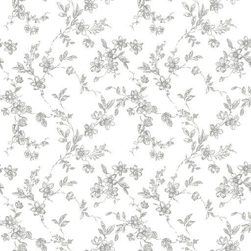 Bella, Grå tapet från duro med blommigt mönster i grå. Från kollektionen Spira. Nonwoven-material med rak passning.