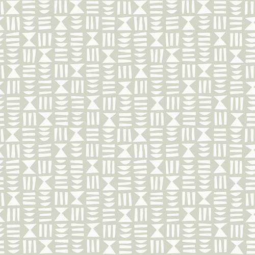 Heiroglyph Papyrus tapet från Midbec med grafiskt, retro mönster i grå. Från kollektionen Kinfolk. Nonwoven-material med rak passning.