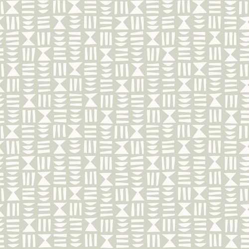 Heiroglyph Papyrus tapet från Midbec med grafiskt, retro mönster i grå. Från kollektionen Kinfolk. Nonwoven-material med rak passning.