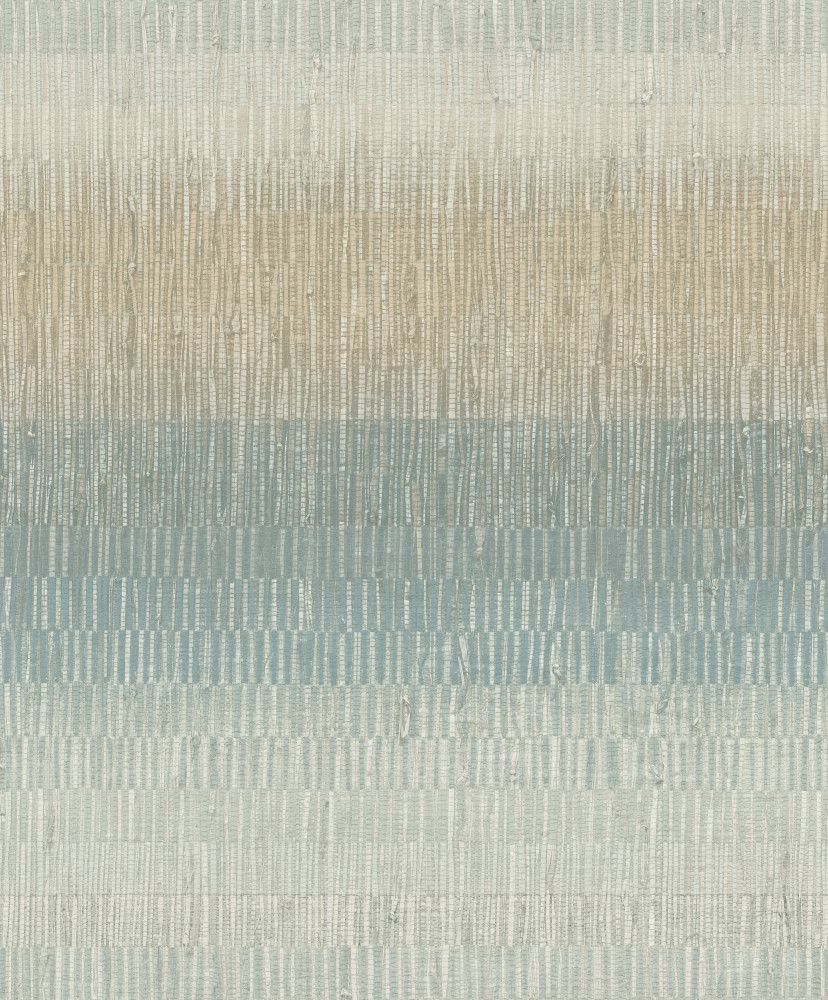 Malibu tapet med randigt mönster i grön och beige. Från kollektionen Malika. Nonwoven-material med rak passning. Passar i vardagsrum och matsal.