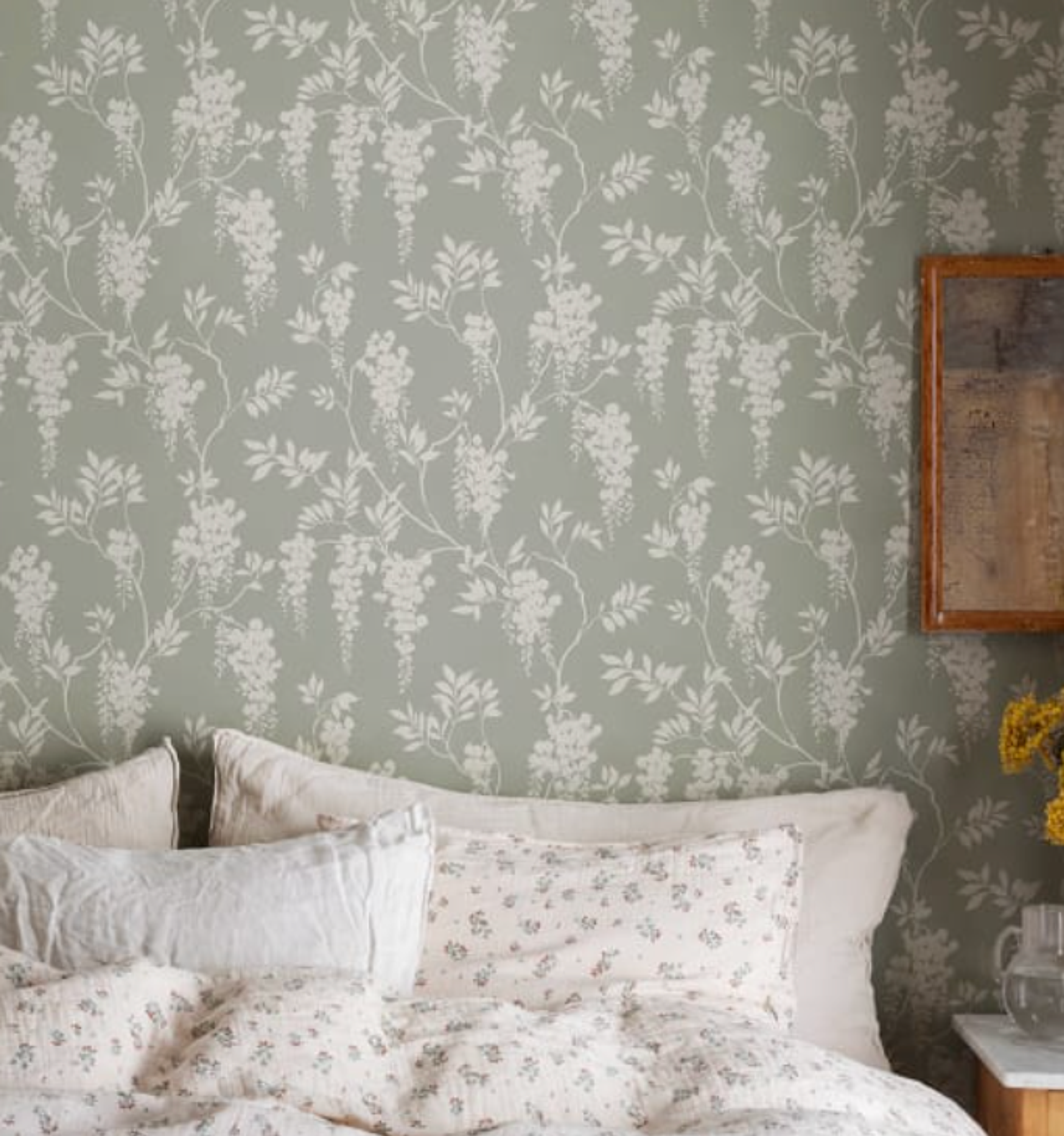 Sage green wallpaper with a white wisteria pattern above a bed with neutral and floral bedding.​​​​‌﻿‍﻿​‍​‍‌‍﻿﻿‌﻿​‍‌‍‍‌‌‍‌﻿‌‍‍‌‌‍﻿‍​‍​‍​﻿‍‍​‍​‍‌﻿​﻿‌‍​‌‌‍﻿‍‌‍‍‌‌﻿‌​‌﻿‍‌​‍﻿‍‌‍‍‌‌‍﻿﻿​‍​‍​‍﻿​​‍​‍‌‍‍​‌﻿​‍‌‍‌‌‌‍‌‍​‍​‍​﻿‍‍​‍​‍‌‍‍​‌﻿‌​‌﻿‌​‌﻿​​‌﻿​﻿​﻿‍‍​‍﻿﻿​‍﻿﻿‌﻿‌﻿‌﻿‌﻿‌﻿‌﻿​‍﻿‍‌‍​﻿‌‍﻿﻿‌‍﻿​‌‍﻿﻿‌﻿​‍‌‍​‌‌‍﻿‌‌‍​‌​‍﻿‍‌﻿​﻿‌‍‌‌​‍﻿﻿‌﻿​﻿‌﻿‌​‌﻿‌‌‌‍‌​‌‍‍‌‌‍﻿﻿​‍﻿﻿‌‍‍‌‌‍﻿‍‌﻿‌​‌‍‌‌‌‍﻿‍‌﻿‌​​‍﻿﻿‌‍‌‌‌‍‌​‌‍‍‌‌﻿‌​​‍﻿﻿‌‍﻿‌‌‍﻿﻿‌‍‌​‌‍‌‌​﻿﻿‌‌﻿​​‌﻿​‍‌‍‌‌‌﻿​﻿‌‍‌‌‌‍﻿‍‌﻿‌​‌‍​‌‌﻿‌​‌‍‍‌‌‍﻿﻿‌‍﻿‍​﻿‍﻿‌‍‍‌‌‍‌​​﻿﻿‌​﻿‌​​﻿‍​​﻿​​​﻿‌​‌‍‌‌​﻿‍‌​﻿‍‌​﻿‍‌​‍﻿‌​﻿‌​​﻿‍‌​﻿‍‌​﻿​‌​‍﻿‌​﻿‌​​﻿‍‌‌‍​‌‌‍‌‍​‍﻿‌‌‍​‍‌‍‌‍​﻿​‌‌‍‌​​‍﻿‌​﻿​​‌‍​‌​﻿‍‌‌‍​‍​﻿‌﻿​﻿‌‌​﻿‌﻿​﻿​‍‌‍​‍‌‍‌‌‌‍‌‌​﻿​‌​﻿‍﻿‌﻿‌​‌﻿‍‌‌﻿​​‌‍‌‌​﻿﻿‌‌‍​﻿‌‍﻿﻿‌‍﻿‍‌﻿‌​‌‍‌‌‌‍﻿‍‌﻿‌​‌‌​​‌‍​‌‌‍‌﻿‌‍‌‌​﻿‍﻿‌﻿​​‌‍​‌‌﻿‌​‌‍‍​​﻿﻿‌‌‍​﻿‌‍﻿﻿‌‍﻿‍‌﻿‌​‌‍‌‌‌‍﻿‍‌﻿‌​‌​​‍‌‍﻿​‌‍﻿﻿‌‍​﻿‌‍‍﻿‌﻿​﻿​‍‌‌​﻿‌‌‌​​‍‌‌﻿﻿‌‍‍﻿‌‍‌‌‌﻿‍‌​‍‌‌​﻿​﻿‌​‌​​‍‌‌​﻿​﻿‌​‌​​‍‌‌​﻿​‍​﻿​‍​﻿‍​​﻿‌​​﻿​‍‌‍​﻿​﻿‍​‌‍​﻿​﻿​‌​﻿‍‌​﻿‍​‌‍​‍‌‍​﻿​﻿​‌​‍‌‌​﻿​‍​﻿​‍​‍‌‌​﻿‌‌‌​‌​​‍﻿‍‌‍‍‌‌﻿‌​‌‍‌‌‌‍﻿‌‌﻿​﻿​‍‌‌​﻿‌‌‌​​‍‌‌﻿﻿‌‍‍﻿‌‍‌‌‌﻿‍‌​‍‌‌​﻿​﻿‌​‌​​‍‌‌​﻿​﻿‌​‌​​‍‌‌​﻿​‍​﻿​‍‌‍‌‍​﻿‌‌​﻿‍‌‌‍​‌​﻿‌﻿​﻿​‍​﻿‌​‌‍‌‍​﻿‍‌​﻿​‍​﻿‌​‌‍​‍​‍‌‌​﻿​‍​﻿​‍​‍‌‌​﻿‌‌‌​‌​​‍﻿‍‌‍﻿‌‌‍‌‌‌‍‌​‌‍‍‌‌‍​‌​‍﻿‍‌‍‍‌‌‍﻿‌‌‍​‌‌‍‌﻿‌‍‌‌​‍﻿‍‌‍​‌‌‍﻿​‌﻿‌​‌‌‌​‌‍‌‌‌﻿‍​‌﻿‌​​﻿﻿﻿‌‍​‍‌‍​‌‌﻿​﻿‌‍‌‌‌‌‌‌‌﻿​‍‌‍﻿​​﻿﻿‌‌‍‍​‌﻿‌​‌﻿‌​‌﻿​​‌﻿​﻿​‍‌‌​﻿​﻿‌​​‌​‍‌‌​﻿​‍‌​‌‍​‍‌‌​﻿​‍‌​‌‍‌﻿‌﻿‌﻿‌﻿‌﻿‌﻿​‍﻿‍‌‍​﻿‌‍﻿﻿‌‍﻿​‌‍﻿﻿‌﻿​‍‌‍​‌‌‍﻿‌‌‍​‌​‍﻿‍‌﻿​﻿‌‍‌‌​‍‌‌​﻿​‍‌​‌‍‌﻿​﻿‌﻿‌​‌﻿‌‌‌‍‌​‌‍‍‌‌‍﻿﻿​‍‌‍‌‍‍‌‌‍‌​​﻿﻿‌​﻿‌​​﻿‍​​﻿​​​﻿‌​‌‍‌‌​﻿‍‌​﻿‍‌​﻿‍‌​‍﻿‌​﻿‌​​﻿‍‌​﻿‍‌​﻿​‌​‍﻿‌​﻿‌​​﻿‍‌‌‍​‌‌‍‌‍​‍﻿‌‌‍​‍‌‍‌‍​﻿​‌‌‍‌​​‍﻿‌​﻿​​‌‍​‌​﻿‍‌‌‍​‍​﻿‌﻿​﻿‌‌​﻿‌﻿​﻿​‍‌‍​‍‌‍‌‌‌‍‌‌​﻿​‌​‍‌‍‌﻿‌​‌﻿‍‌‌﻿​​‌‍‌‌​﻿﻿‌‌‍​﻿‌‍﻿﻿‌‍﻿‍‌﻿‌​‌‍‌‌‌‍﻿‍‌﻿‌​‌‌​​‌‍​‌‌‍‌﻿‌‍‌‌​‍‌‍‌﻿​​‌‍​‌‌﻿‌​‌‍‍​​﻿﻿‌‌‍​﻿‌‍﻿﻿‌‍﻿‍‌﻿‌​‌‍‌‌‌‍﻿‍‌﻿‌​‌​​‍‌‍﻿​‌‍﻿﻿‌‍​﻿‌‍‍﻿‌﻿​﻿​‍‌‌​﻿‌‌‌​​‍‌‌﻿﻿‌‍‍﻿‌‍‌‌‌﻿‍‌​‍‌‌​﻿​﻿‌​‌​​‍‌‌​﻿​﻿‌​‌​​‍‌‌​﻿​‍​﻿​‍​﻿‍​​﻿‌​​﻿​‍‌‍​﻿​﻿‍​‌‍​﻿​﻿​‌​﻿‍‌​﻿‍​‌‍​‍‌‍​﻿​﻿​‌​‍‌‌​﻿​‍​﻿​‍​‍‌‌​﻿‌‌‌​‌​​‍﻿‍‌‍‍‌‌﻿‌​‌‍‌‌‌‍﻿‌‌﻿​﻿​‍‌‌​﻿‌‌‌​​‍‌‌﻿﻿‌‍‍﻿‌‍‌‌‌﻿‍‌​‍‌‌​﻿​﻿‌​‌​​‍‌‌​﻿​﻿‌​‌​​‍‌‌​﻿​‍​﻿​‍‌‍‌‍​﻿‌‌​﻿‍‌‌‍​‌​﻿‌﻿​﻿​‍​﻿‌​‌‍‌‍​﻿‍‌​﻿​‍​﻿‌​‌‍​‍​‍‌‌​﻿​‍​﻿​‍​‍‌‌​﻿‌‌‌​‌​​‍﻿‍‌‍﻿‌‌‍‌‌‌‍‌​‌‍‍‌‌‍​‌​‍﻿‍‌‍‍‌‌‍﻿‌‌‍​‌‌‍‌﻿‌‍‌‌​‍﻿‍‌‍​‌‌‍﻿​‌﻿‌​‌‌‌​‌‍‌‌‌﻿‍​‌﻿‌​​‍‌‍‌﻿​​‌‍‌‌‌﻿​‍‌﻿​﻿‌﻿​​‌‍‌‌‌‍​﻿‌﻿‌​‌‍‍‌‌﻿‌‍‌‍‌‌​﻿﻿‌‌﻿​​‌﻿‌‌‌‍​‍‌‍﻿​‌‍‍‌‌﻿​﻿‌‍‍​‌‍‌‌‌‍‌​​‍​‍‌﻿﻿‌