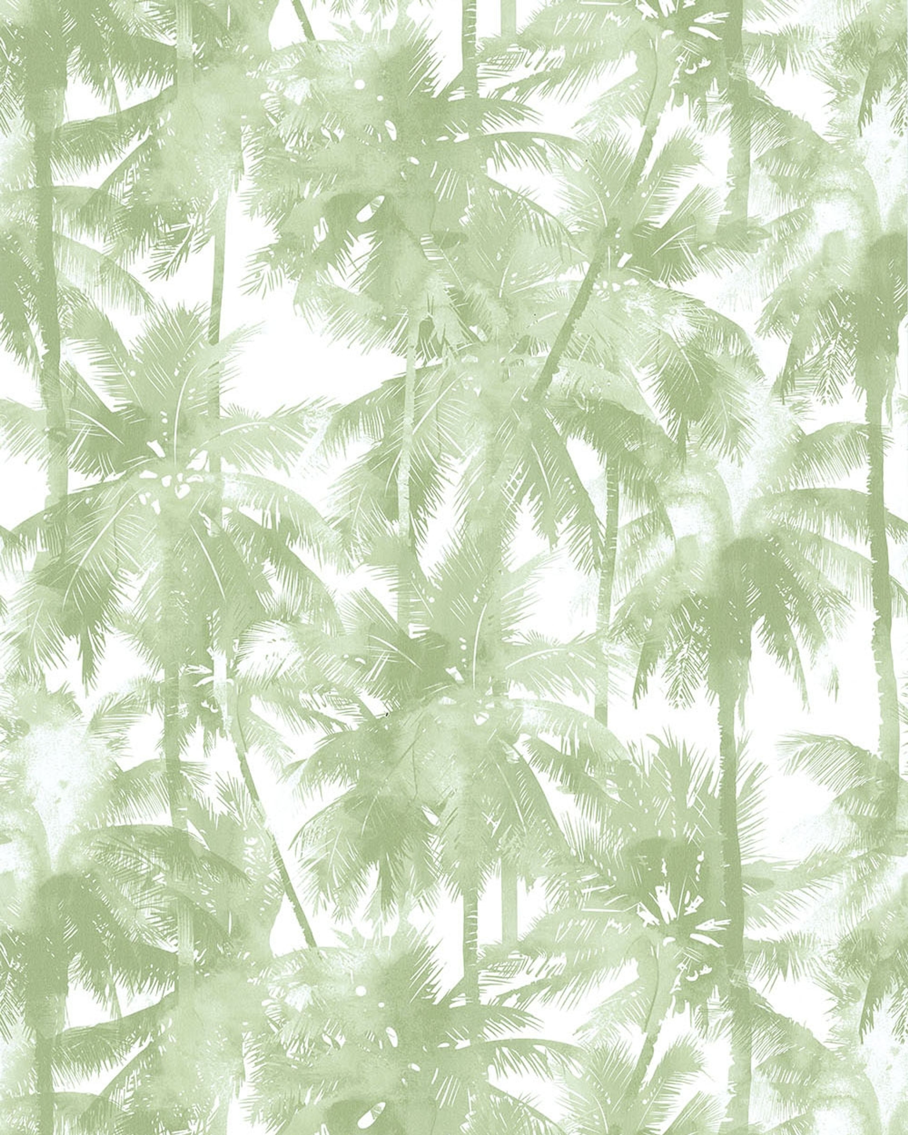 palmier californ vert tapet med djur mönster i grön. Från kollektionen les aventures. Nonwoven-material med rak passning. Passar i vardagsrum och matsal.