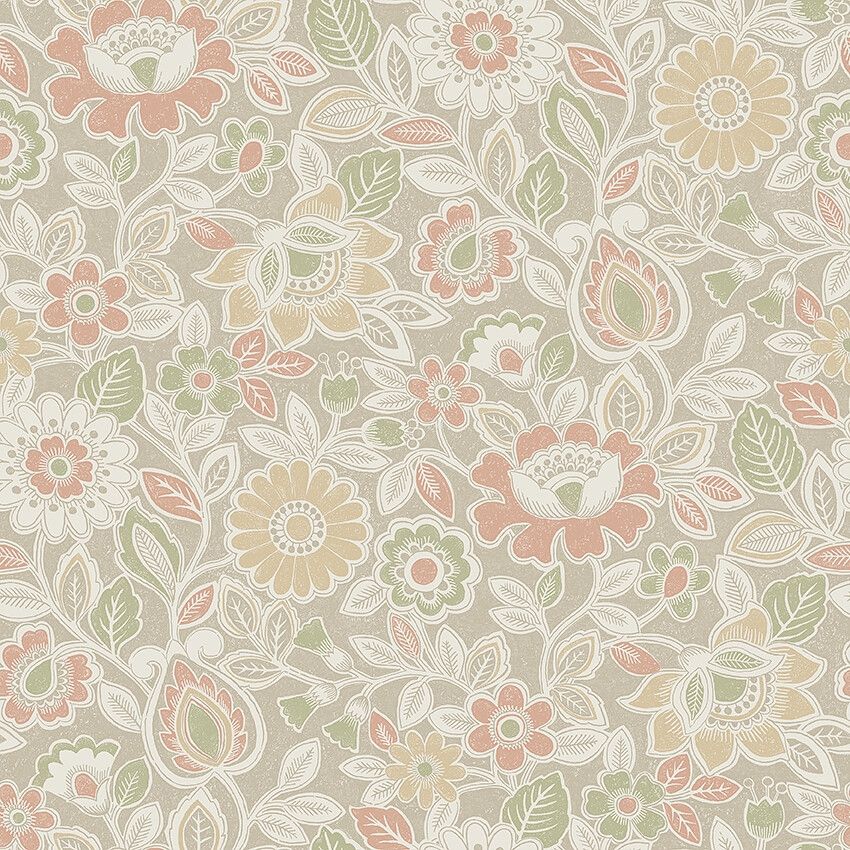 Sonja 38761, tapet tapet med blommigt mönster. Från kollektionen Borosan Hem. Nonwoven-material med rak passning.