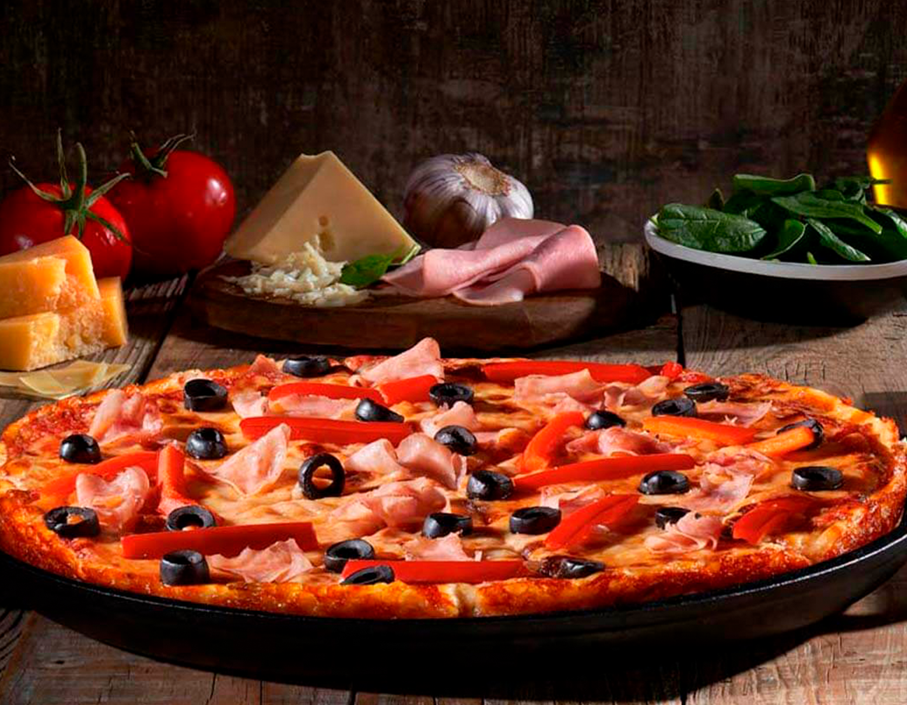 Pizza para compartir en Italianni's