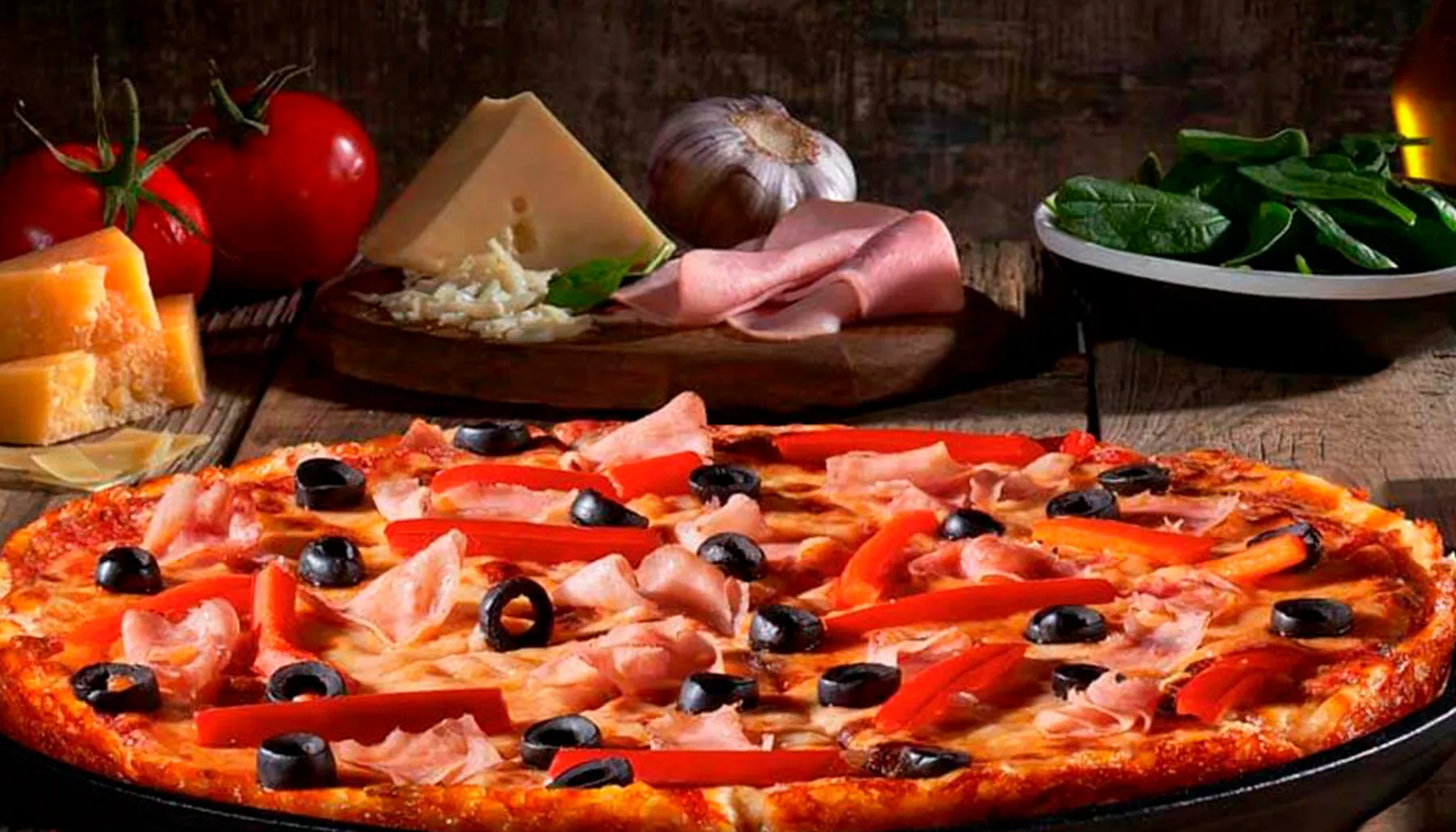 Pizza para compartir en Italianni's