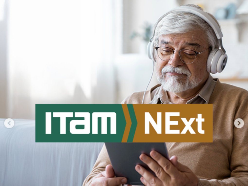 Logo ITAM NExt. Aprende en línea desde una tablet