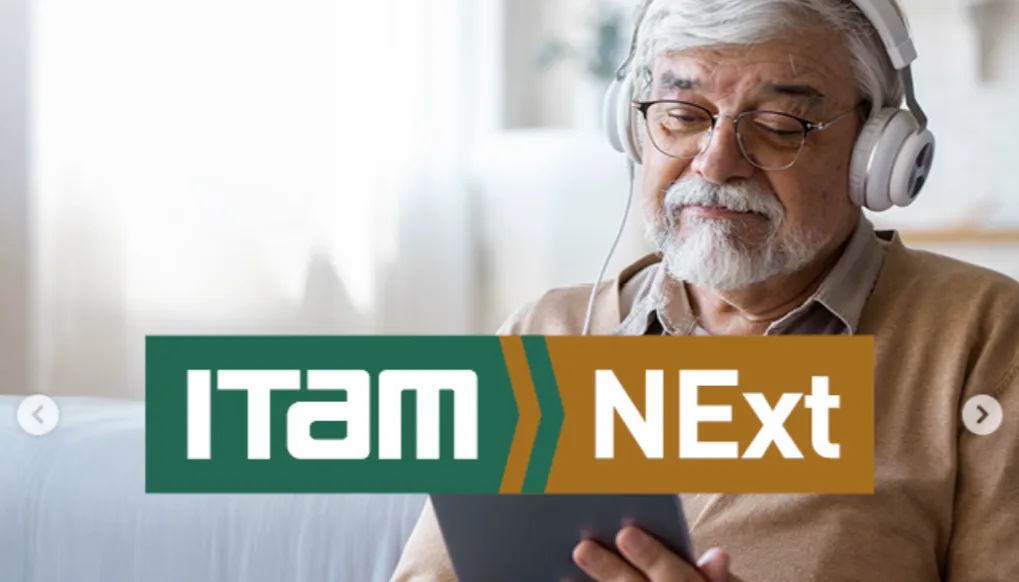 Logo ITAM NExt. Aprende en línea desde una tablet