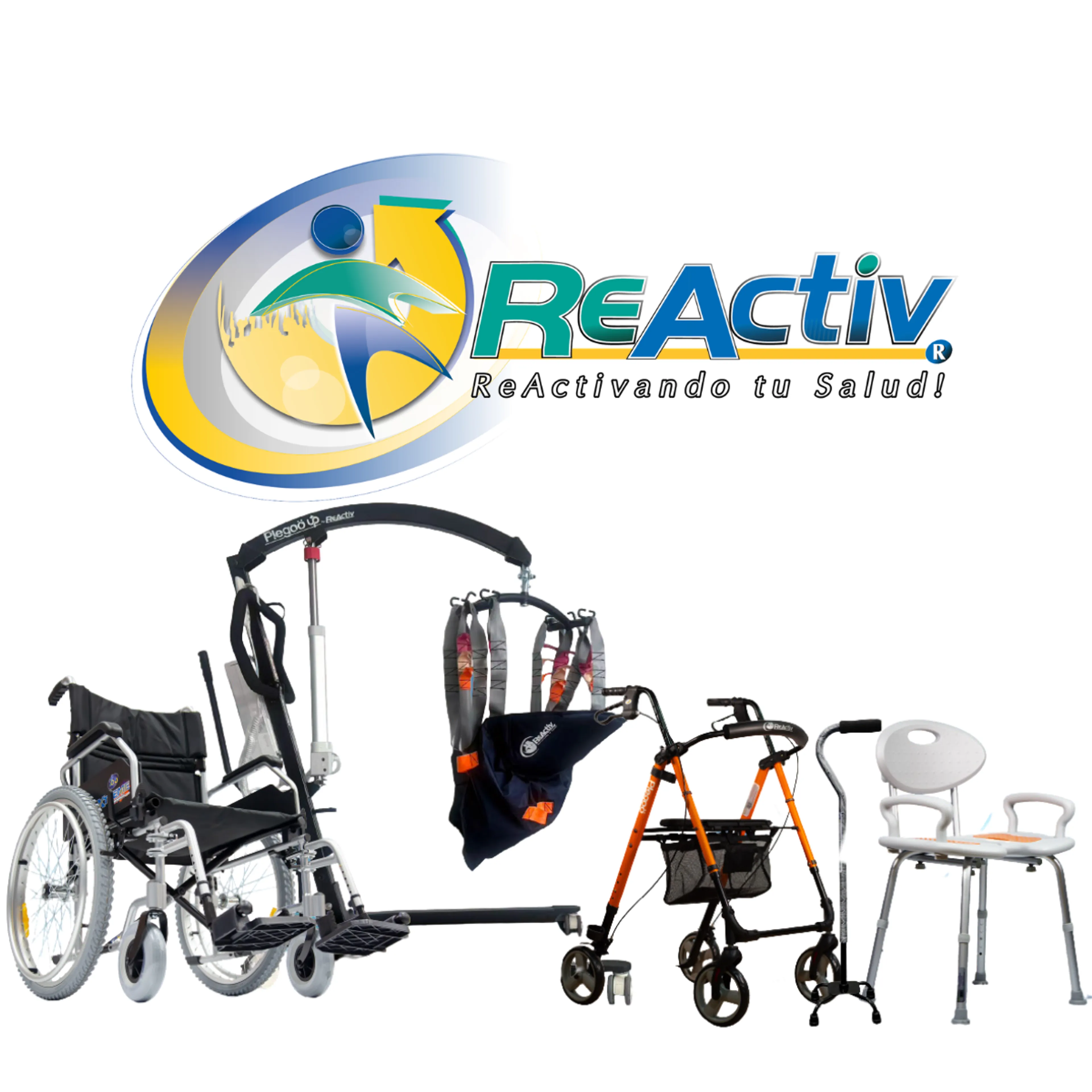 Logo ReActiv Reactivando tu salud equipo ortopédico, bienestar físico, recuperación y rehabilitación