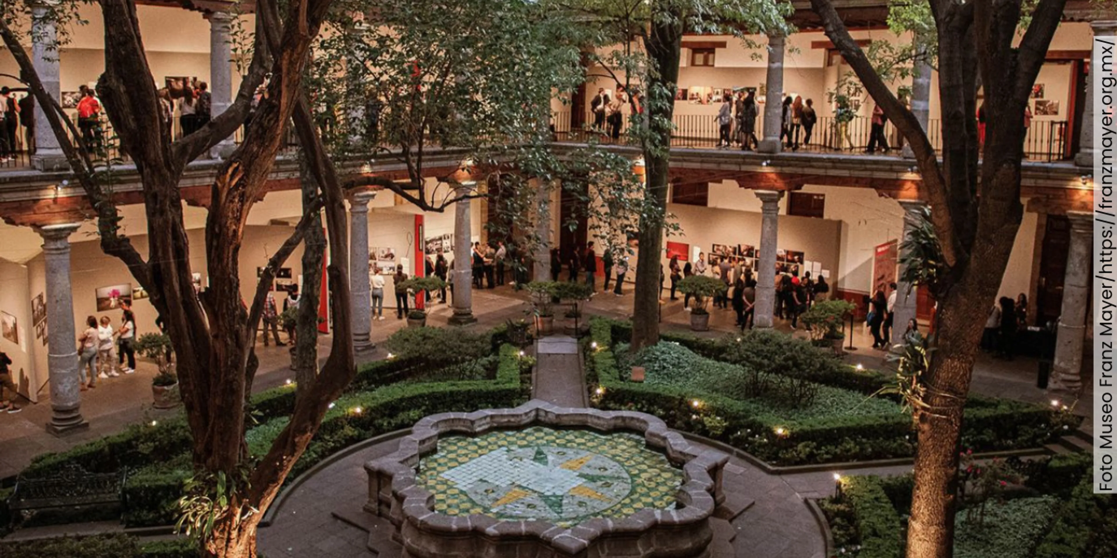 Patio del museo Franz Mayer de tarde
