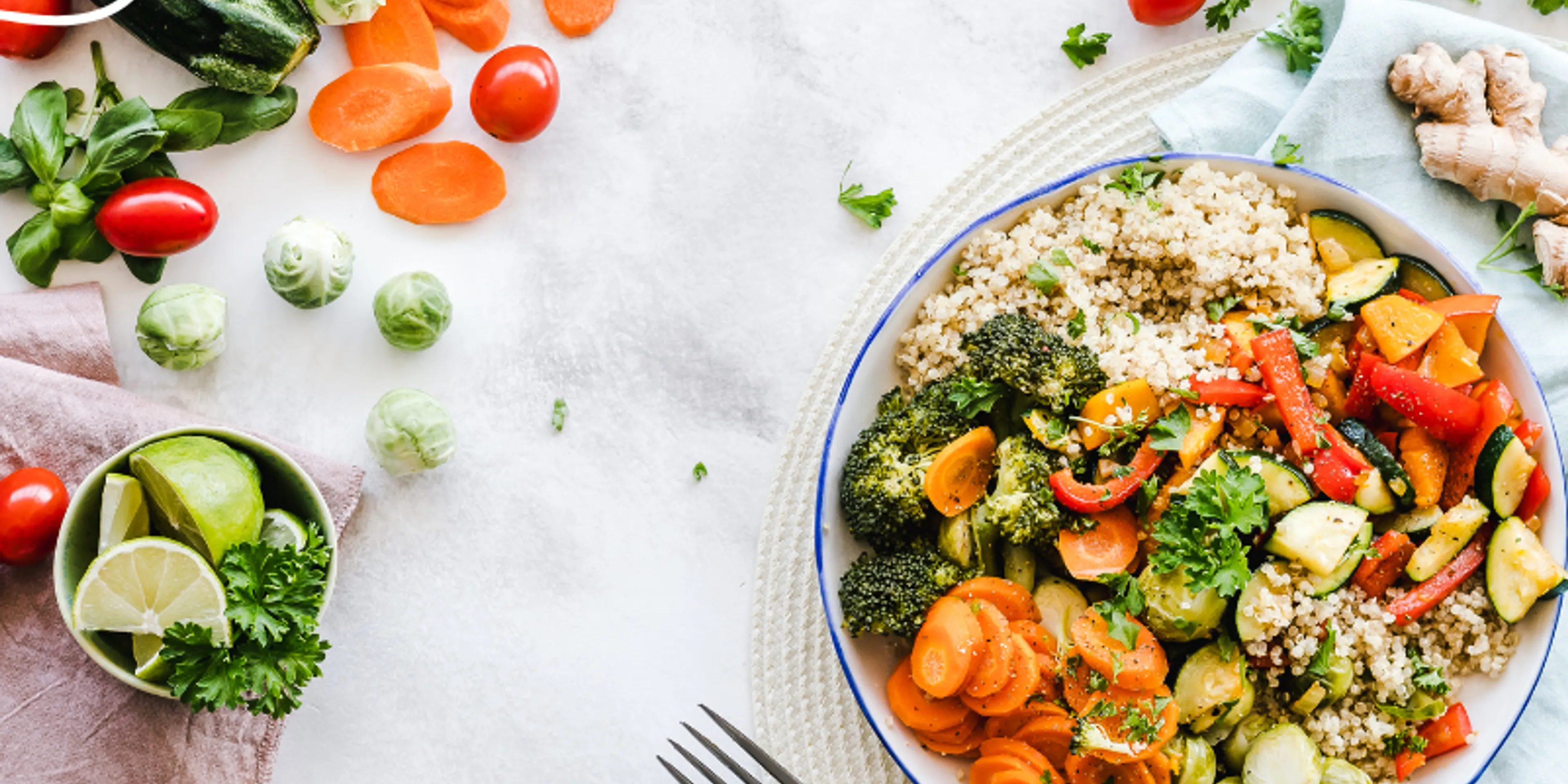 Alimentos saludables y bajas calorías para una vida saludable